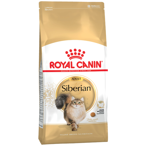 Сухой корм для кошек Royal Canin Siberian Adult сухой специально для породы Сибирская от 1 года до 12 лет 2 шт. х 2000 г (кусочки в соусе) купить за 5838 руб, фото