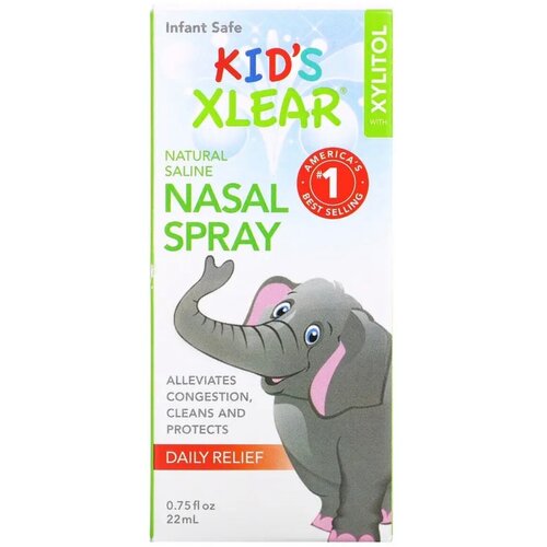 Xlear, Natural Nasal Spray, Kid's Xlear, солевой назальный спрей для детей, 22 мл (0,75 жидк. унции) фотография