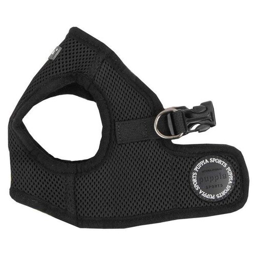 Шлейка Puppia Soft vest harness B черная фотография