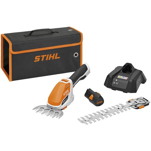 Ножницы-кусторез аккумуляторный STIHL HSA 26, 2.6 А·ч, 10.8 В,  с АКБ , оранжевый купить за 24490 руб, фото