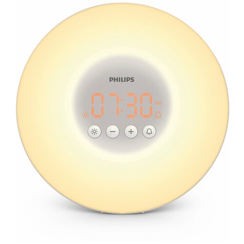 Световой будильник Philips Wake-up Light HF3500/01, белый/серый купить за 33390 руб, фото