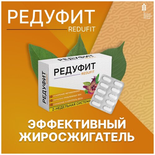 Жиросжигатель Редуфит, таблетки для похудения, для снижения веса. Для мужчин и женщин, капсулы фотография