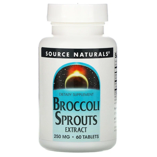 Таблетки Source Naturals Broccoli Sprouts extract (экстракт ростков брокколи сульфарофан) фотография