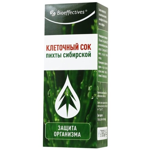 Концентрат Bioeffective Клеточный сок пихты сибирской, 85 г, 30 мл фотография