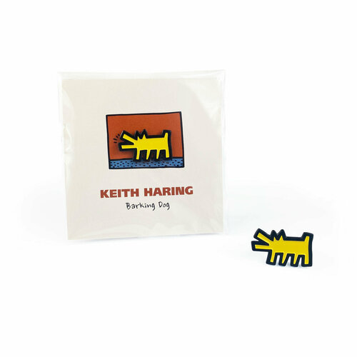 Значок металлический / Little Pins / Keith Haring - Barking Dog / Картины / Искусство фотография