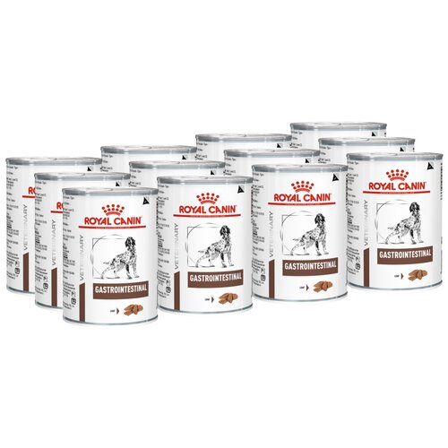 Влажный корм для собак Royal Canin Gastro Intestinal, при болезнях ЖКТ 1 уп. х 12 шт. х 400 г фотография