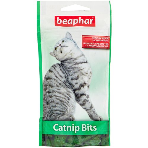 Лакомство для кошек  Beaphar Catnip Bits, 35 г мята купить за 525 руб, фото