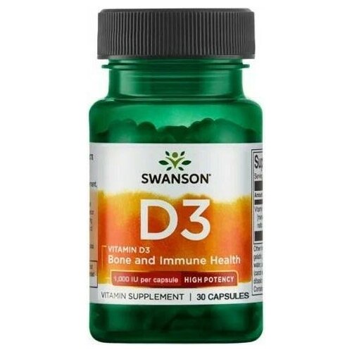 Vitamin D3 Higher Potency, 1000 ME, 30 мл, 40 г, 30 шт. фотография