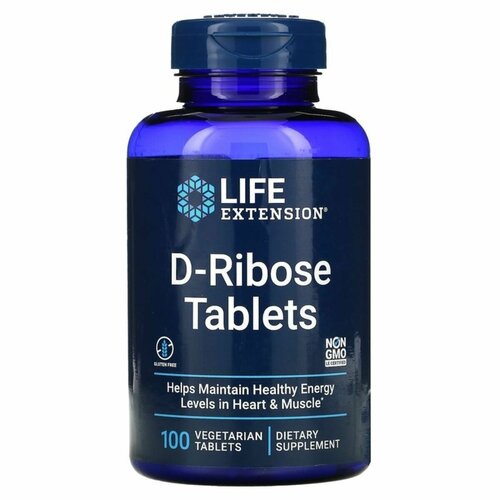 Life Extension D-Ribose Tablets, Д-Рибоза 100 таблеток купить за 3950 руб, фото