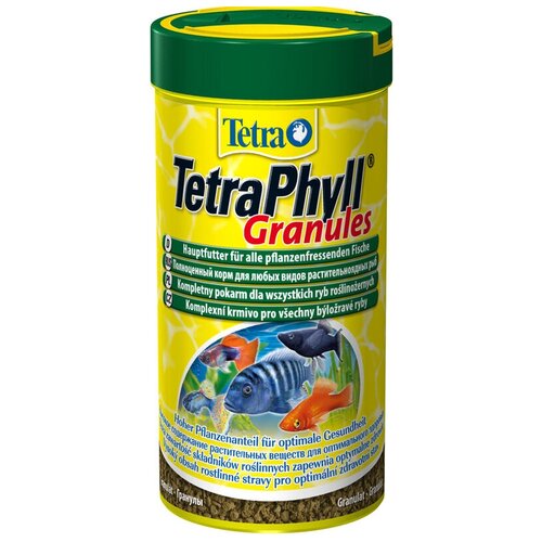 Сухой корм  для  рыб Tetra Phyll Granules, 250 мл, 90 г купить за 735 руб, фото