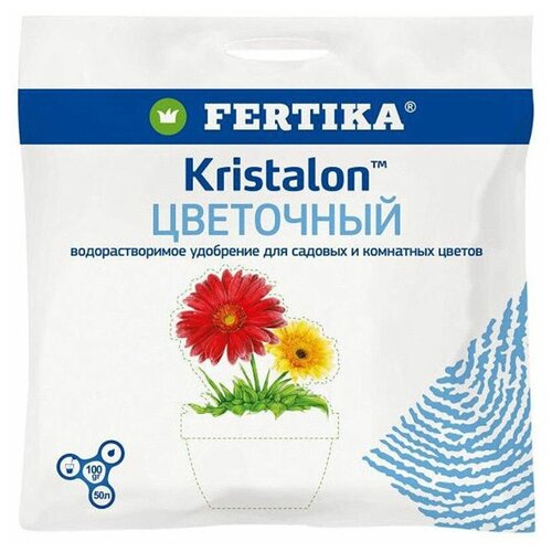 Удобрение FERTIKA Kristalon для цветов, 0.1 л, 100 г, 1 уп. купить за 141 руб, фото