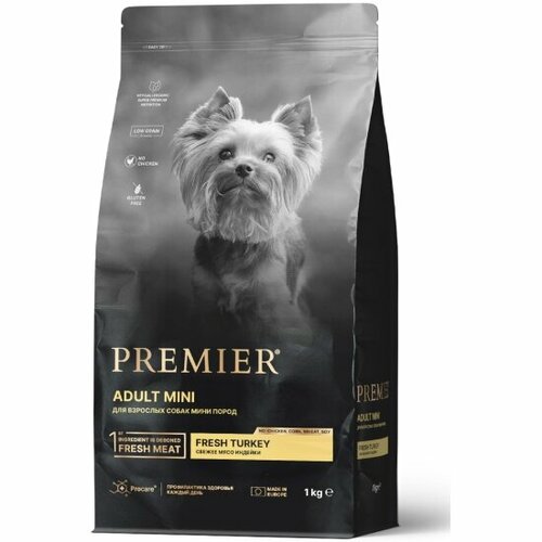 Корм сухой Premier Pet Premier Индейка для взрослых собак мелких пород, 1 кг фотография