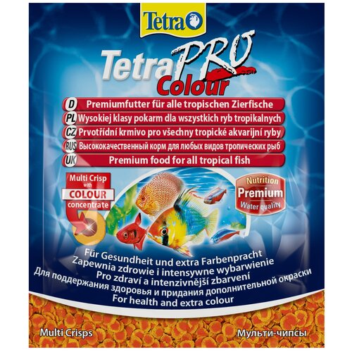 Сухой корм  для  рыб, рептилий, ракообразных Tetra TetraPro Colour, 12 г фотография