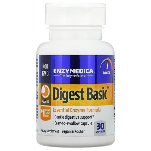 Капсулы Enzymedica Digest Basic, 50 г, 100 мл, 30 шт. фотография