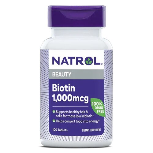 Biotin таб., 1000 мг, 80 г, 100 шт. фотография