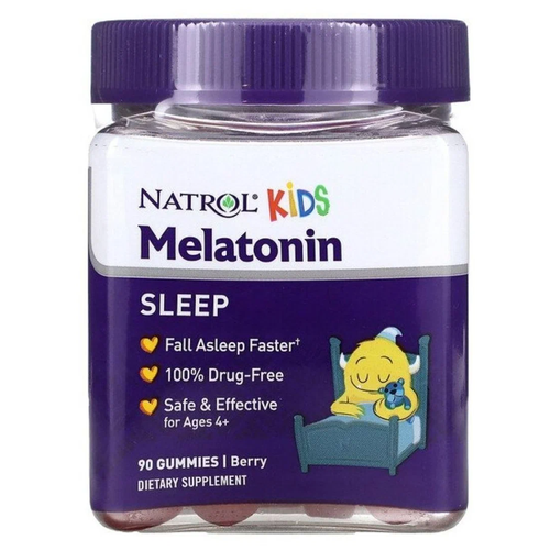 Пастилки Natrol Melatonin Sleep Kids, 290 г, 1 мг, 90 шт. фотография