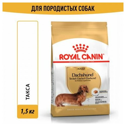 Royal Canin Dachshund Adult Сухой корм для собак породы такса старше 10 месяцев, 1,5 кг фотография