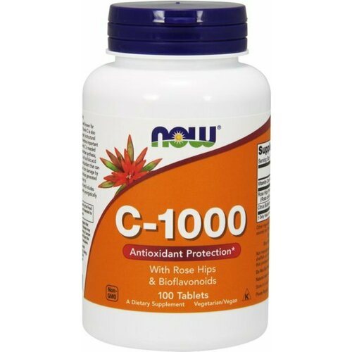 NOW C-1000 with Rose Hips & Bioflavonoids (Витамин С с шиповником и биофлавоноидами) 100 таблеток фотография