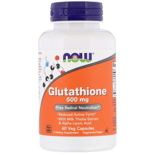 Now Foods Glutathione (Глутатион) 500 мг 60 капсул фотография