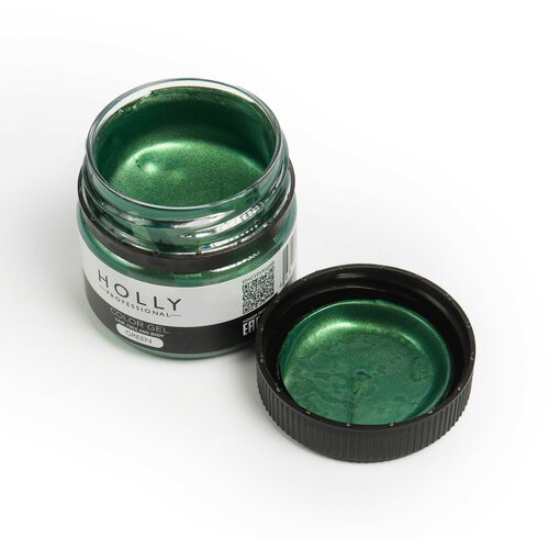 Holly Professional Декоративный гель для волос, лица и тела COLOR GEL Holly Professional, Green, 20 мл фотография