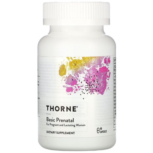 Капсулы Thorne Research Basic Prenatal, 140 г, 90 шт. фотография