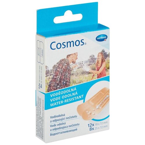 Hartmann Cosmos Water-resistant пластырь водоотталкивающий 2 размера, 20 шт. бежевый купить за 320 руб, фото