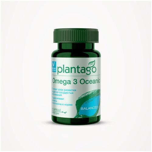 Plantago Omega 3 Oceanic, Океаника Омега 3 - 35%, для красоты кожи и волос 60 кап./ Плантаго фотография