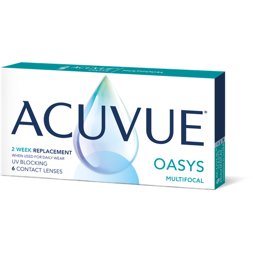 Контактные линзы ACUVUE Oasys Multifocal, 6 шт., R 8,4, D +0,5, ADD: средняя фотография