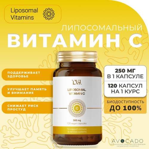 Liposomal Vitamins Липосомальный Витамин С - 500 мг / Liposomal Vitamin C, 120 капсул фотография