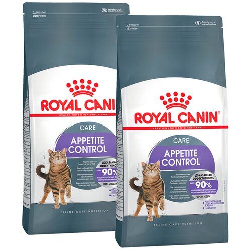 ROYAL CANIN APPETITE CONTROL CARE диетический для взрослых кошек контроль выпрашивания корма (0,4 + 0,4 кг) фотография