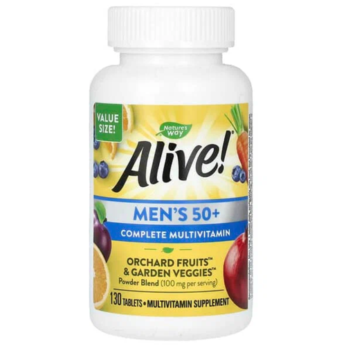 Nature's Way Alive! Men’s Energy Complete Multivitamin (мультивитамины для мужчин) 130 таблеток (Nature's Way) фотография