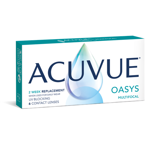 Контактные линзы ACUVUE Oasys Multifocal, 6 шт., R 8,4, D -4, ADD: высокая фотография