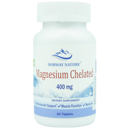 Таблетки Norway Nature Magnesium Chelated, 100 г, 400 мг, 60 шт. фотография