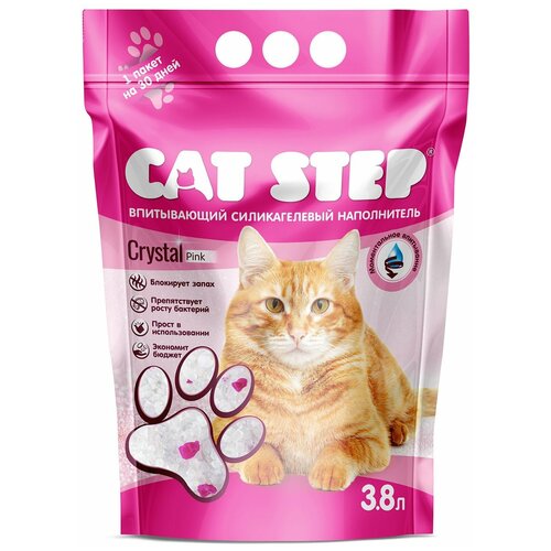 Впитывающий наполнитель Cat Step Arctic Pink, 3.8л, 1 шт. фотография