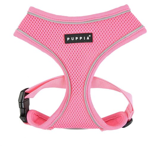 Шлейка Puppia Soft harness pro, обхват шеи 43  см, розовый, XL купить за 2097 руб, фото