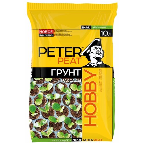 Грунт PETER PEAT Линия Hobby для рассады, 10 л, 4 кг купить за 600 руб, фото