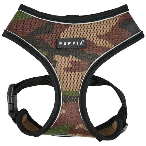 Шлейка Puppia Soft harness pro, обхват шеи 43  см, камуфляж, XL купить за 2330 руб, фото