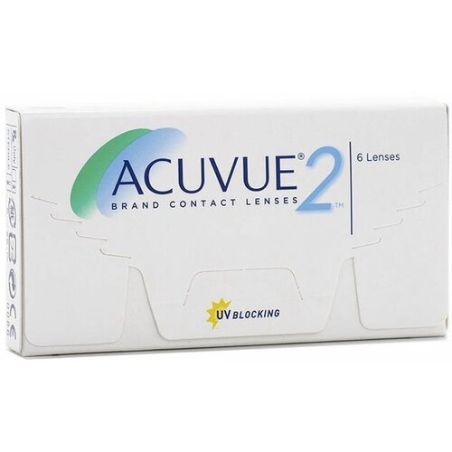 Контактные линзы ACUVUE 2, 6 шт., R 8,7, D +6, 1 уп. фотография