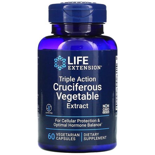 Life Extension Triple Action Cruciferous Vegetable Extract (экстракт крестоцветных растений тройного действия) 60 вег. капсул фотография