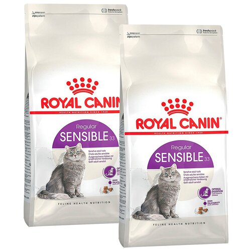 ROYAL CANIN SENSIBLE 33 для взрослых кошек при аллергии (15 + 15 кг) фотография