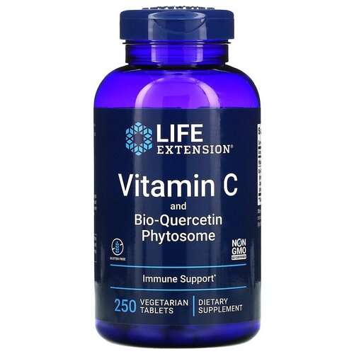 Таблетки Life Extension Vitamin С and Bio-Quercetin Phytosome, 460 г, 250 шт. фотография