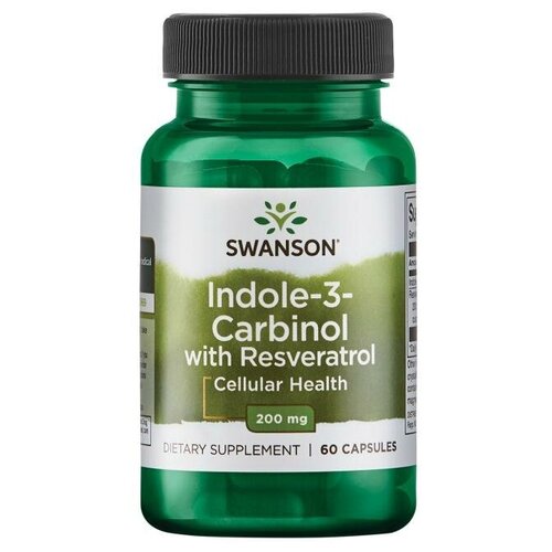 Swanson Indole-3-Carbinol with Resveratrol 200 мг 60 капс фотография