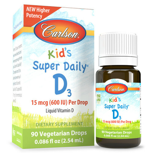 Раствор Carlson Labs Baby's Super Daily D3 фл., 50 г, 2.5 мл, 400 МЕ, 90 шт. фотография