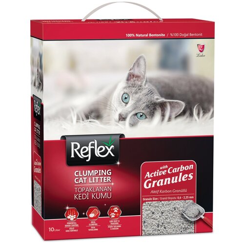 Комкующийся наполнитель Reflex Active Carbon Granules, 10л, 1 шт. фотография