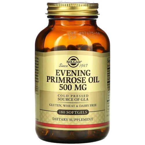 Solgar Evening Primrose Oil капс., 500 мг, 540 г, 180 шт. фотография