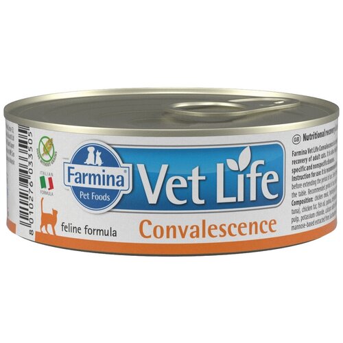 Корм Farmina Vet Life Convalescence (паштет) для кошек в период восстановления (выздоровления), 85 г x 12 шт фотография