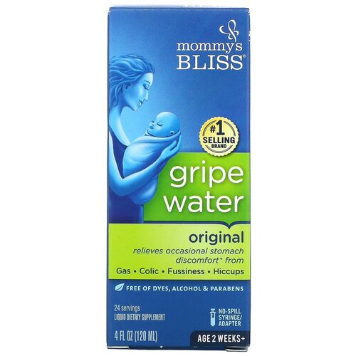 Раствор mommy's BLISS Gripe water, 210 г, 120 мл купить за 2240 руб, фото