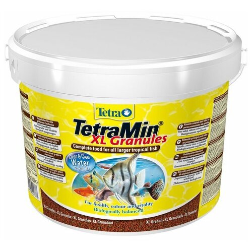 Сухой корм  для  рыб, рептилий, ракообразных Tetra TetraMin XL Granules, 10 л, 3.7 кг купить за 8770 руб, фото