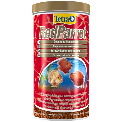 Сухой корм  для  рыб, ракообразных Tetra Red Parrot, 1 л, 399 г фотография