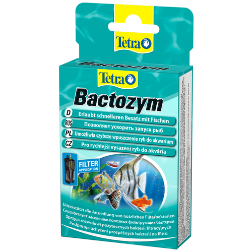 Tetra Bactozym средство для запуска биофильтра, 10 шт., 1 л, 9 г фотография